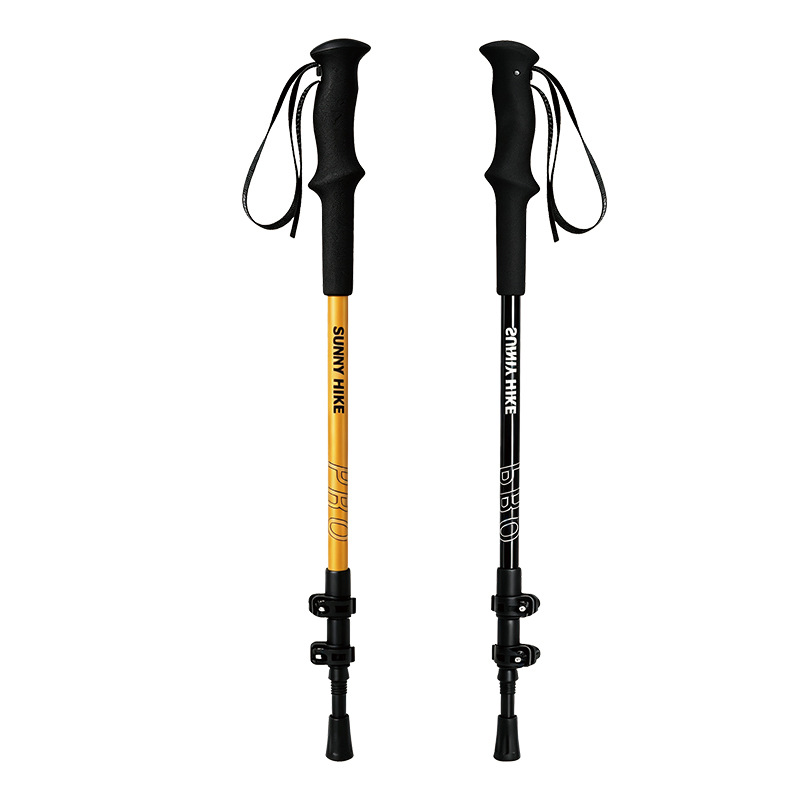 Trekking Pole Carbon - Aluminum Trekking Poles Ultralight 3 Section