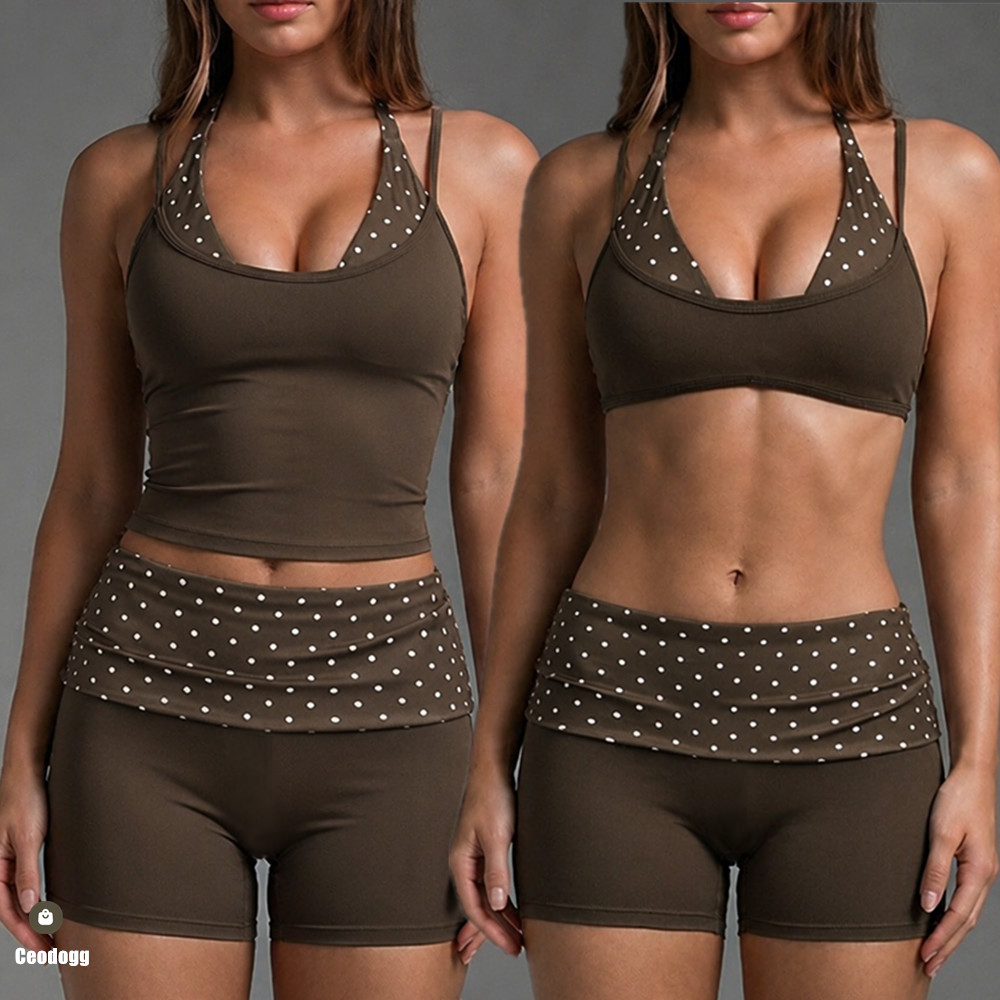 Running Belt - Polka Dot Women Strap Halter Yoga