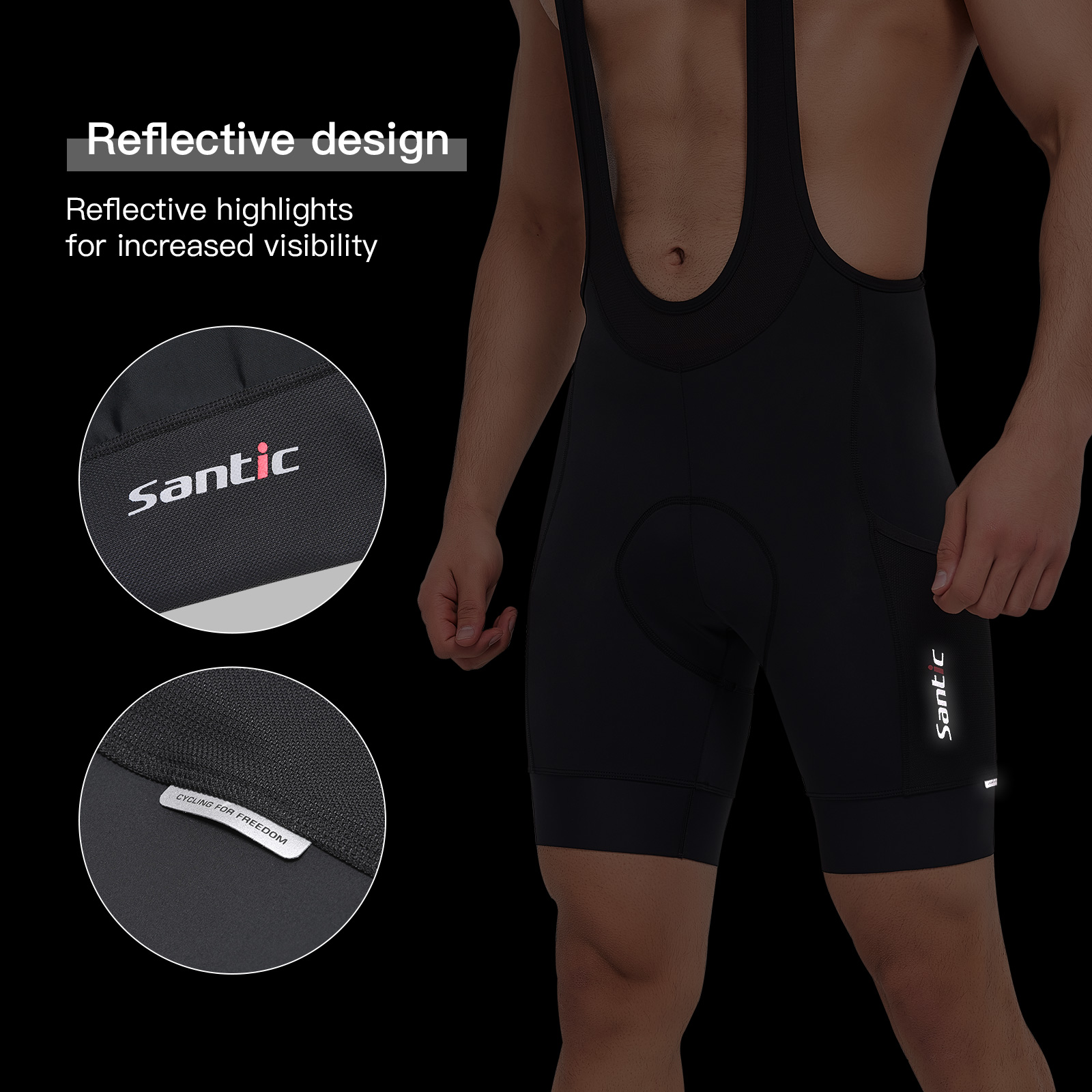 Santic Men Cycling Bib Shorts  - Race Bib review and price