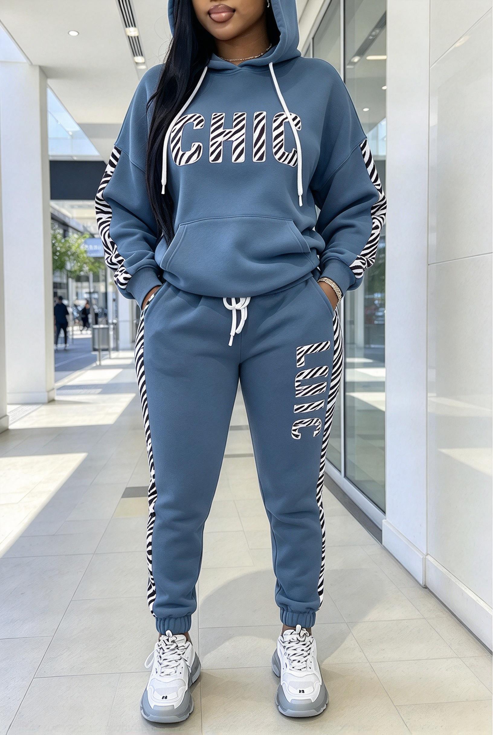 Women Letter Leopard Spliced H - Joggers Pants review and price