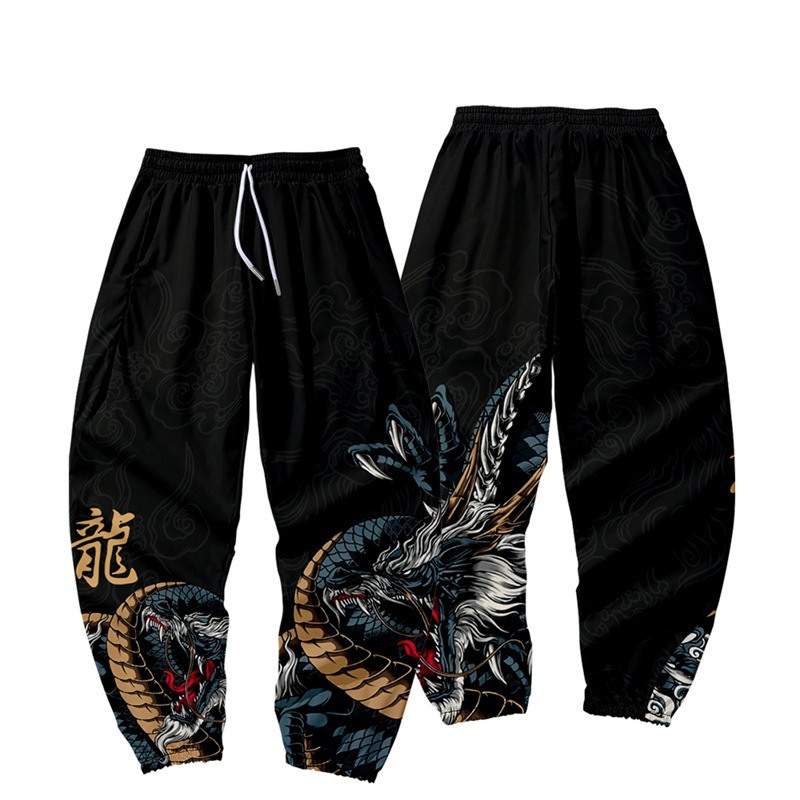 3D Chinese Dragon Harem Pants  - Joggers Pants review and price