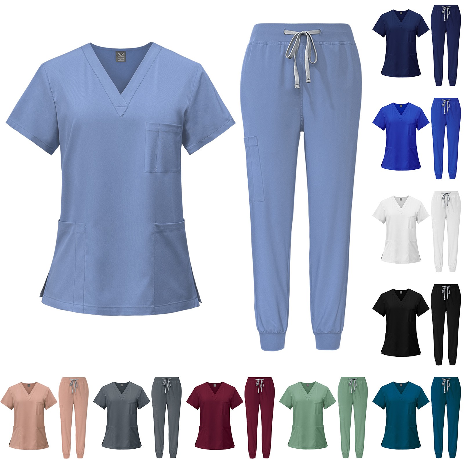 Comfortable Scrubs Uniform Med - Joggers Pants review and price