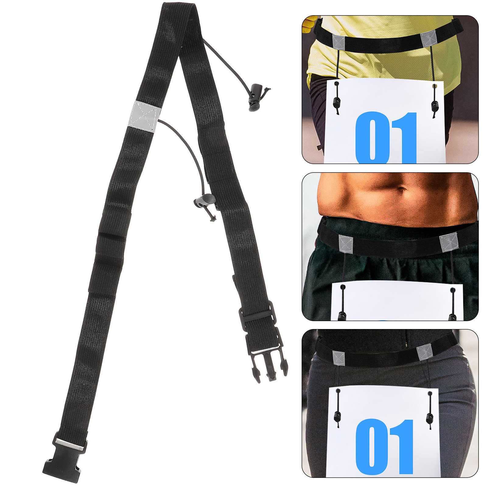 2Pcs Race Number Belt Reflecti - Race Bib review and price