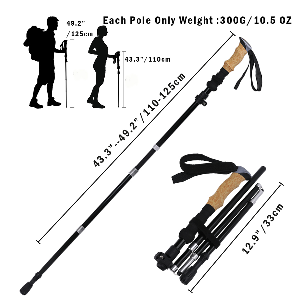 Ultra-Strong Trekking Hiking P - Trekking Pole Carbon review and price